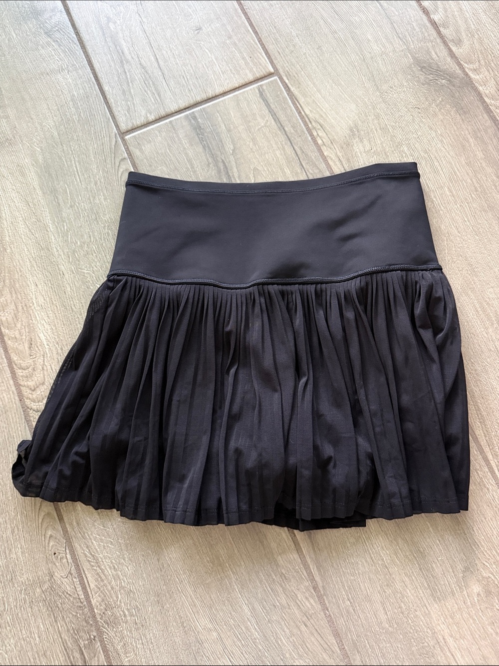 Athleta Black Pleated Mini Skirt